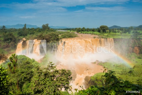 Afbeeldingen van Tiss abay Falls on the Blue Nile river Ethiopia